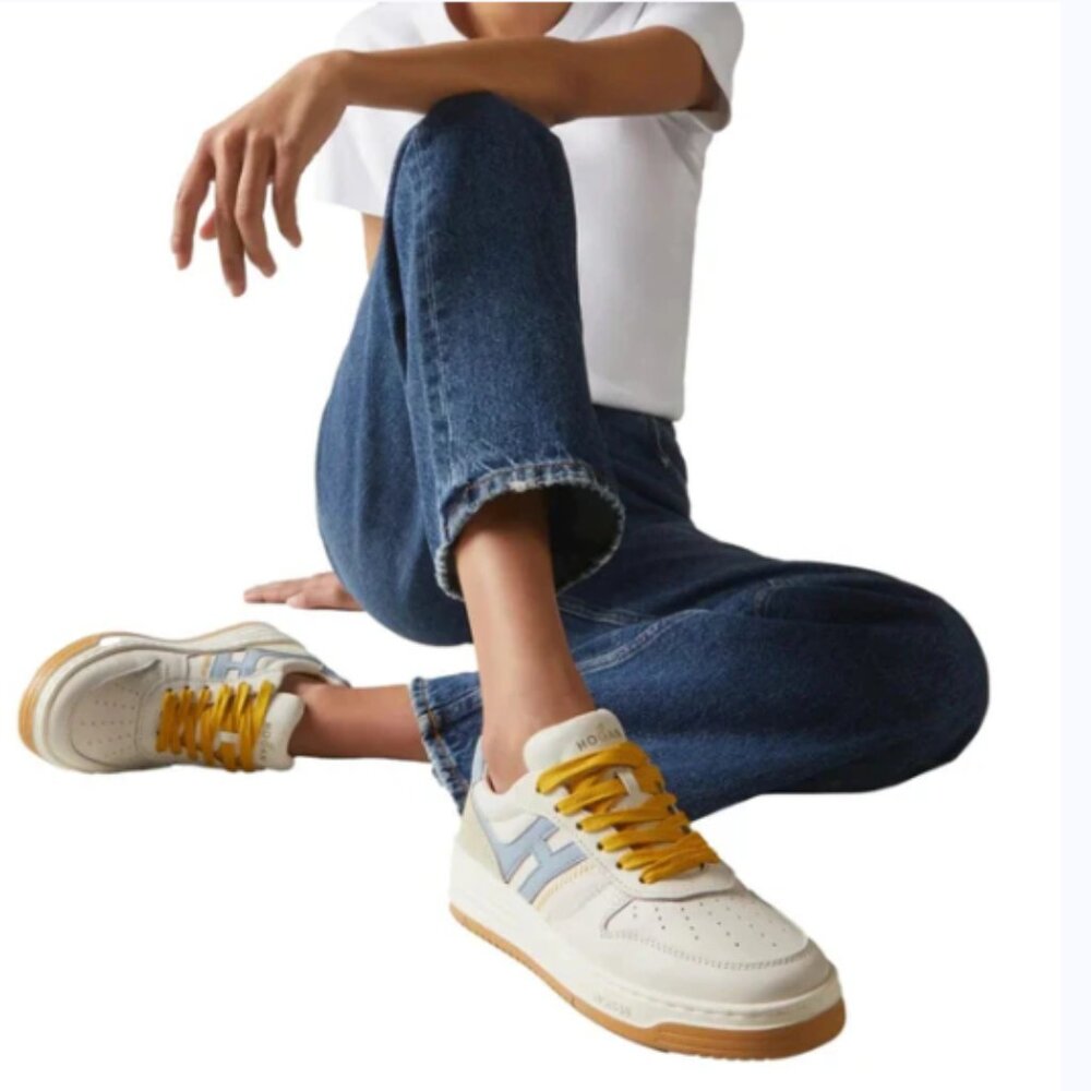 Hogan H630 suede-trimmed leather sneakers 👟